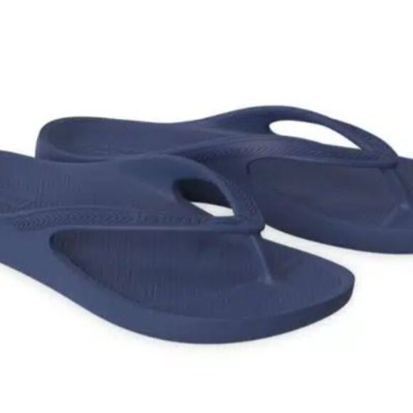 Lightfeet Arch Support Flip Flops New w/ Tags Navy Size EU 46-47 M 13 W 14 - Picture 2 of 15